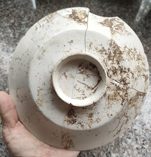 古玩陶瓷定窯白釉葵口盤拍賣,當前價格2800元