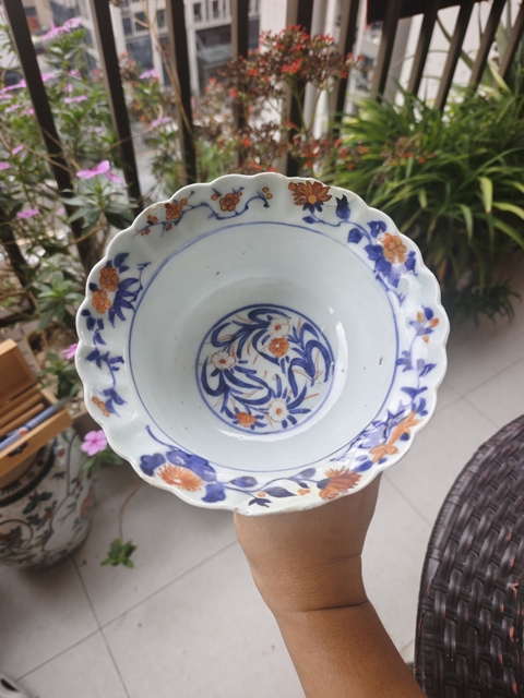 古玩陶瓷晚清全品粉彩詩文蓋碗拍賣,當前價格988元