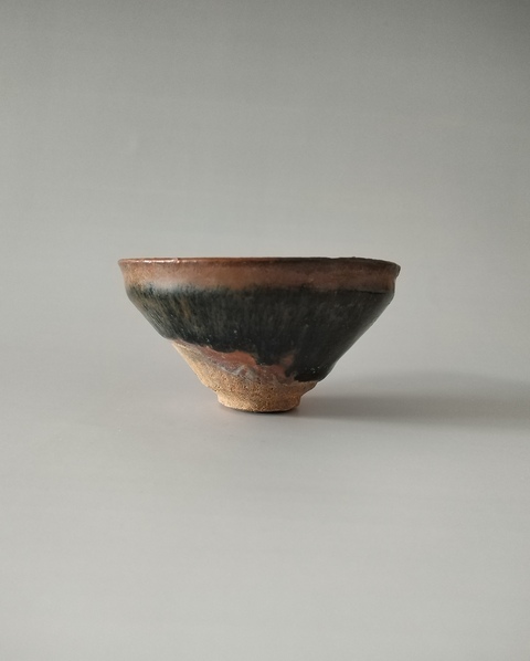 古玩陶瓷(南宋)建陽窯黑釉兔毫盞拍賣,當前價格568元