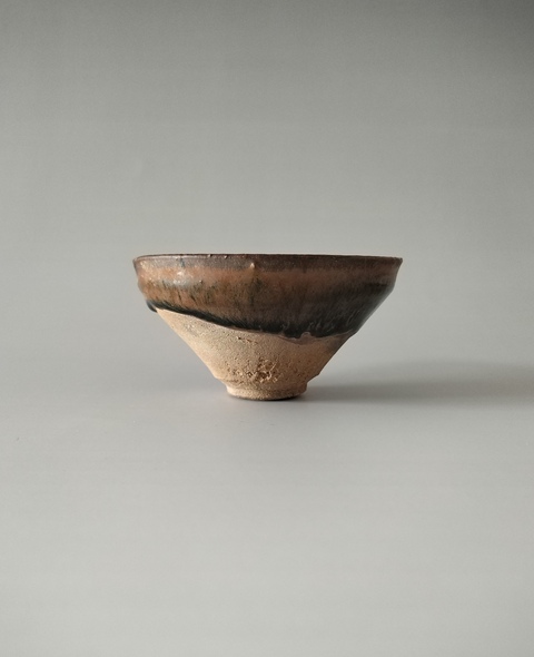 古玩陶瓷(南宋)建陽窯黑釉兔毫盞拍賣,當前價格568元
