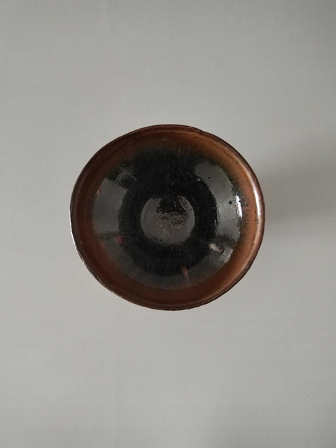 古玩陶瓷(南宋)建陽窯黑釉兔毫盞拍賣,當前價格568元