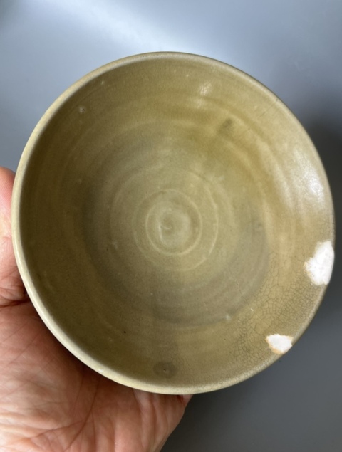 古玩陶瓷長沙窯青釉玉璧底碗拍賣,當前價格0元