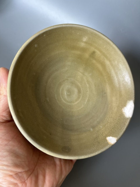 古玩陶瓷長沙窯青釉玉璧底碗拍賣,當前價格0元