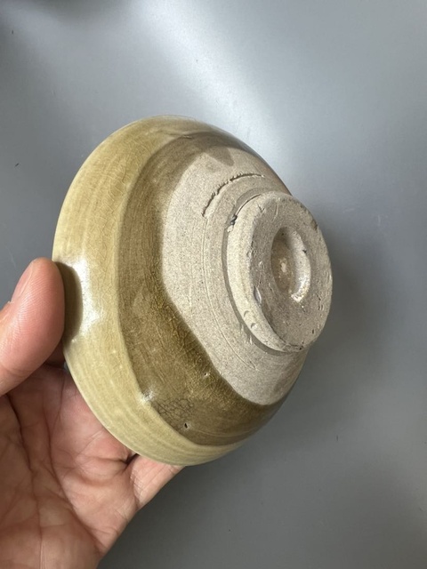 古玩陶瓷長沙窯青釉玉璧底碗拍賣,當前價格0元