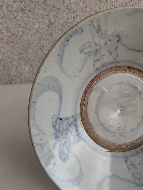古玩陶瓷青花花卉紋盤拍賣,當前價格420元