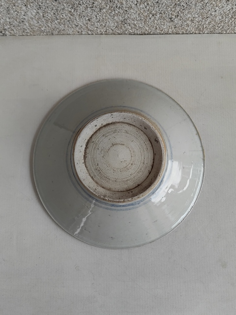 古玩陶瓷青花花卉紋盤拍賣,當前價格420元