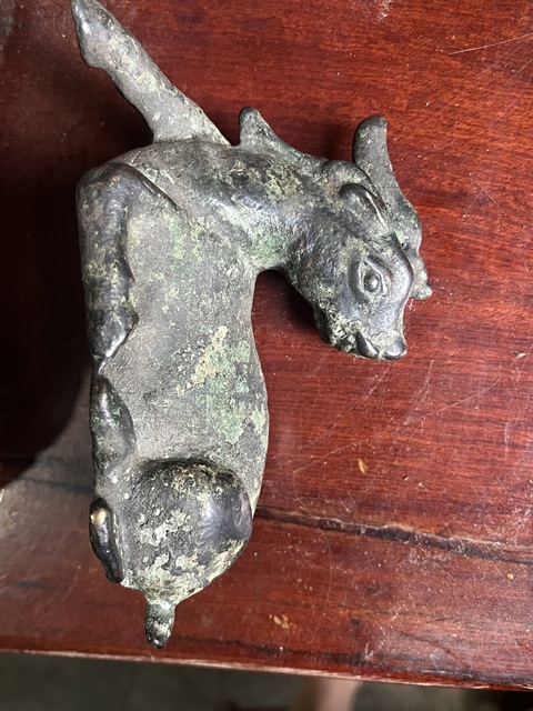 古玩銅器青銅瑞獸真品鑒賞圖