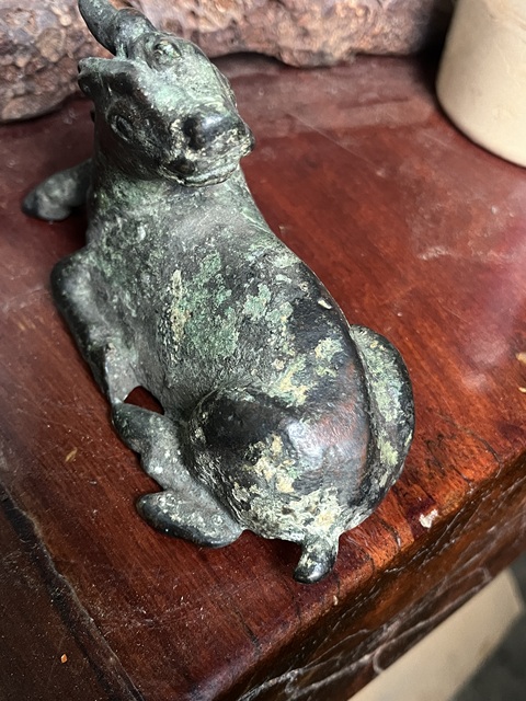 古玩銅器青銅瑞獸真品鑒賞圖