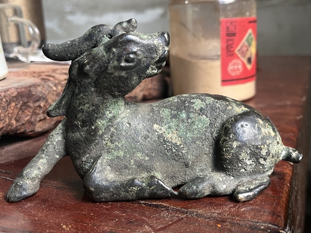 古玩銅器青銅瑞獸真品鑒賞圖