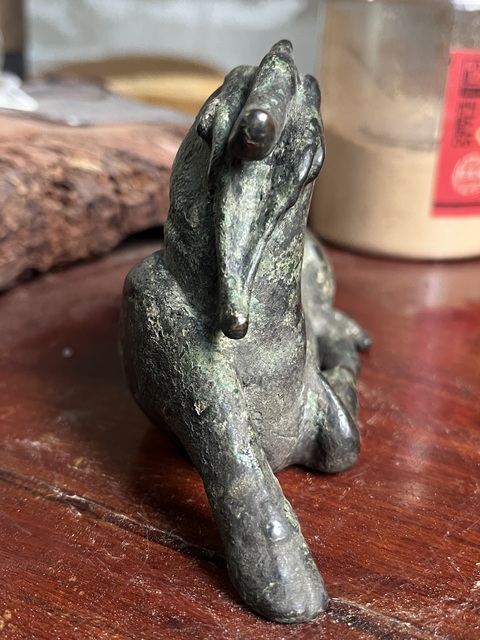 古玩銅器青銅瑞獸真品鑒賞圖