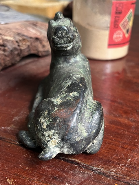 古玩銅器青銅瑞獸真品鑒賞圖