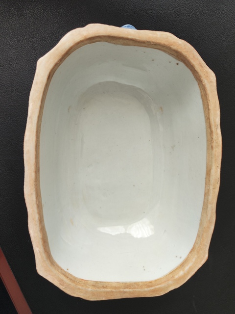 古玩陶瓷乾隆青花蓋鍋真品鑒賞圖