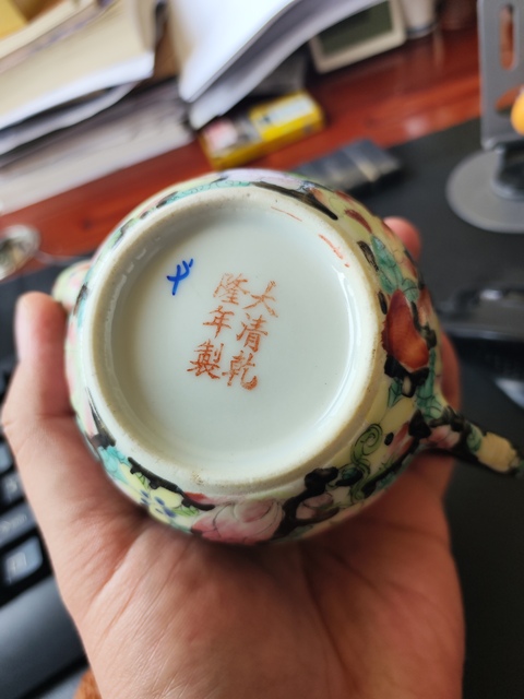 古玩陶瓷民國粉彩百花壺真品鑒賞圖