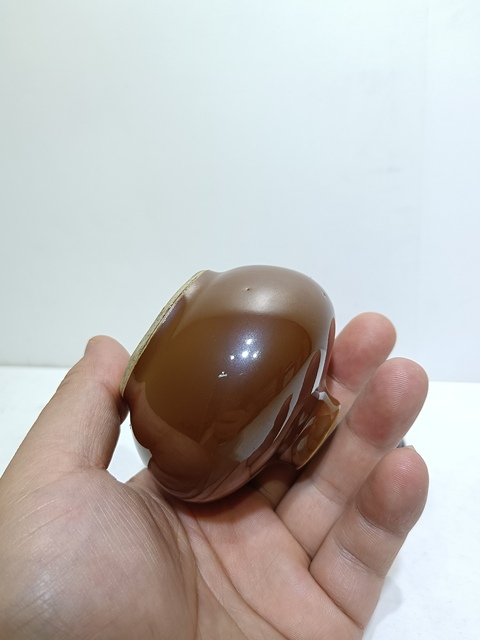 古玩陶瓷紫金釉小罐真品鑒賞圖