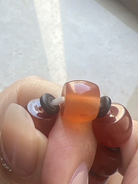 古玩玉器瑪瑙珠串真品鑒賞圖