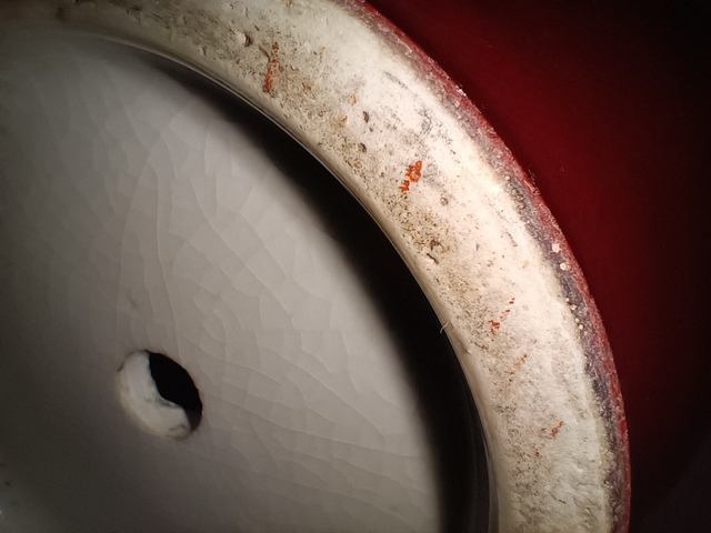 古玩陶瓷鈞紅窯變釉賞瓶真品鑒賞圖