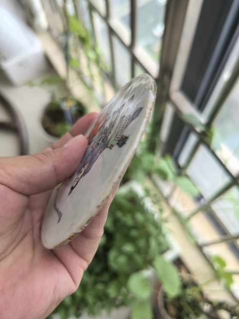 古玩陶瓷人物紋瓷板畫真品鑒賞圖