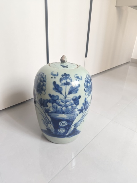 古玩陶瓷青花冬瓜罐真品鑒賞圖