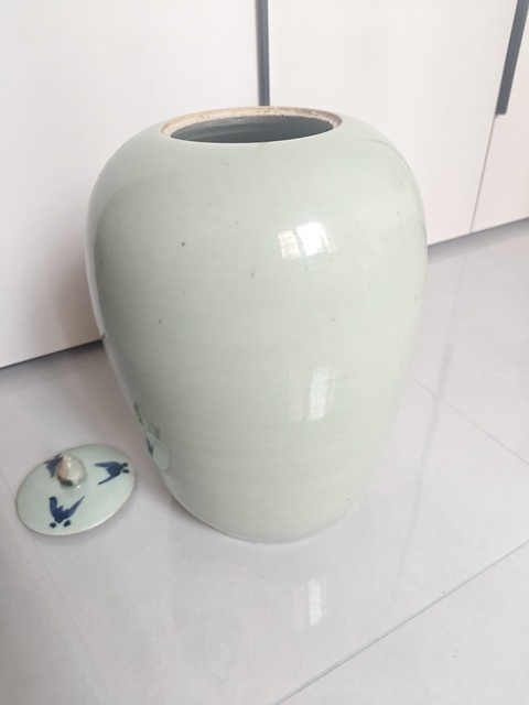 古玩陶瓷青花冬瓜罐真品鑒賞圖