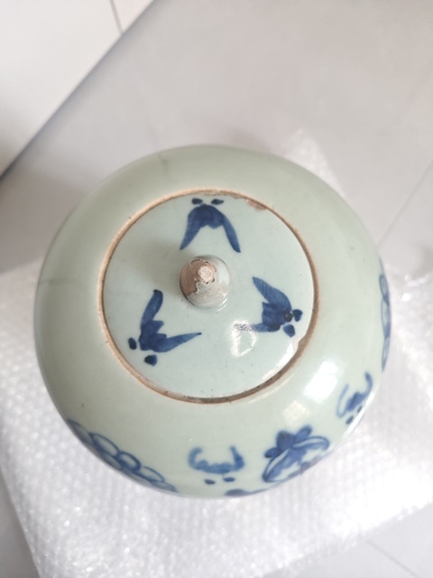 古玩陶瓷青花冬瓜罐真品鑒賞圖