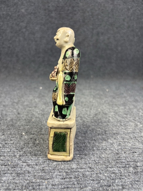 古玩陶瓷素三彩人物素像拍賣,當前價格699元