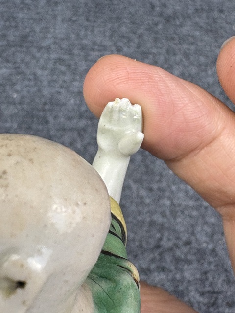 古玩陶瓷素三彩人物素像拍賣,當前價格699元