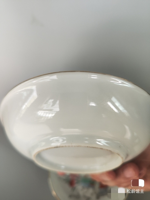 古玩陶瓷民國時期粉彩清供圖對盤拍賣,當前價格880元