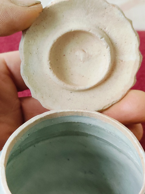 古玩陶瓷湖田窯蓋罐拍賣,當前價格3600元
