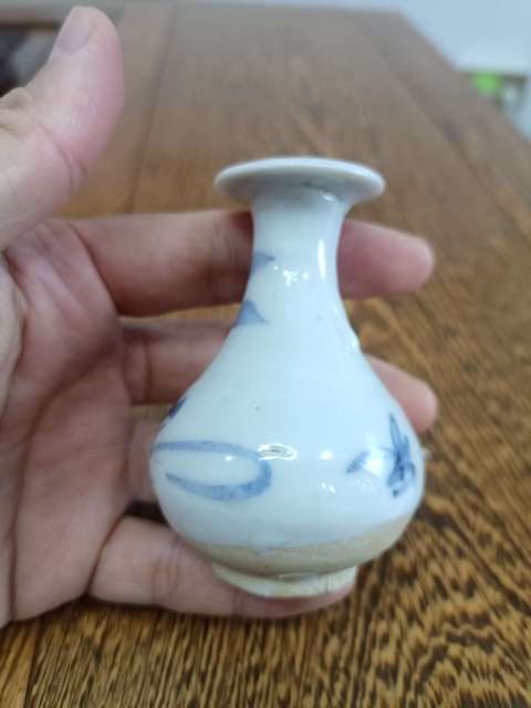 古玩陶瓷清早期青花玉壺春瓶拍賣，當前價格999元