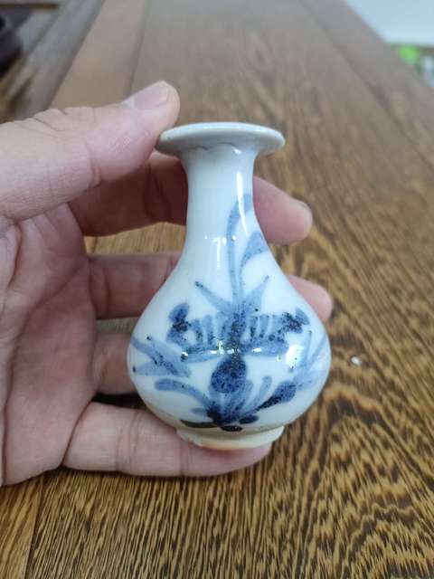 古玩陶瓷清早期青花玉壺春瓶拍賣，當前價格999元