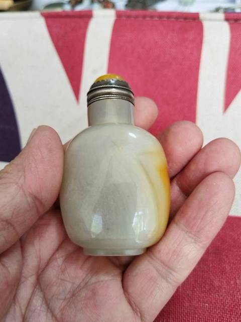 古玩雜項瑪瑙鼻煙壺真品鑒賞圖