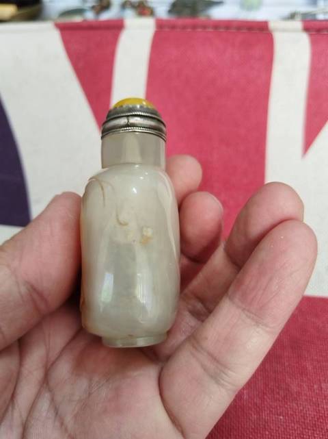 古玩雜項瑪瑙鼻煙壺真品鑒賞圖