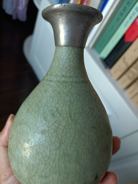 古玩陶瓷龍泉青瓷玉壺春瓶拍賣,當前價格2500元