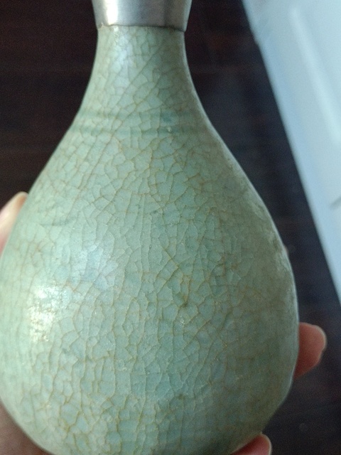 古玩陶瓷龍泉青瓷玉壺春瓶拍賣,當前價格2500元