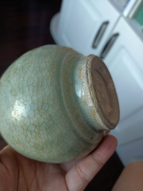 古玩陶瓷龍泉青瓷玉壺春瓶拍賣,當前價格2500元