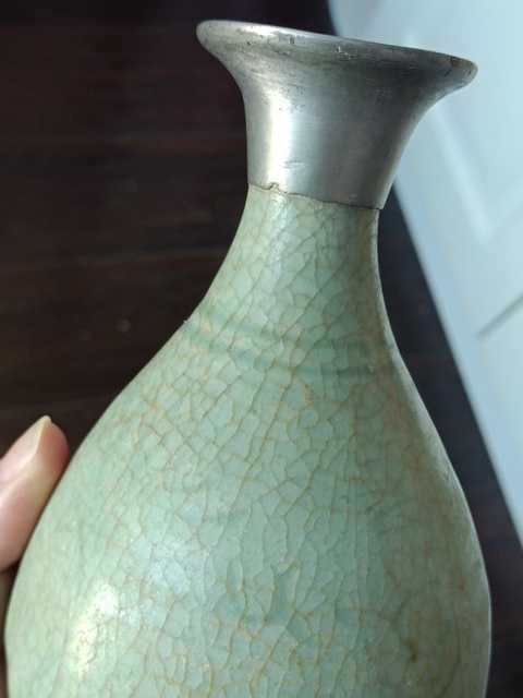 古玩陶瓷龍泉青瓷玉壺春瓶拍賣,當前價格2500元