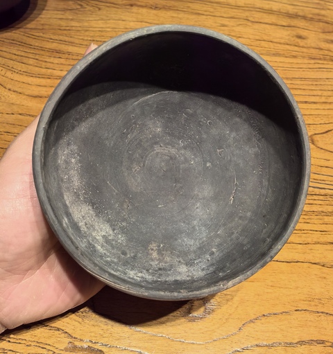 古玩陶瓷元.黑陶茶盞拍賣，當前價格298元