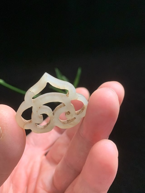 古玩玉器清代和田玉雕“如意佩”拍賣,當前價格4200元