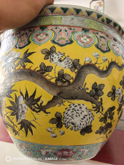 古玩陶瓷粉彩缸真品鑒賞圖