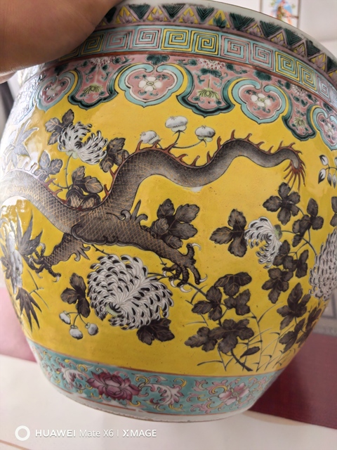 古玩陶瓷粉彩缸真品鑒賞圖
