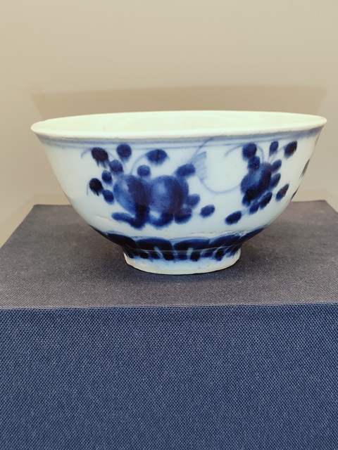 古玩陶瓷清雍正,精品福壽三多紋青花茶園拍賣,當前價格1600元