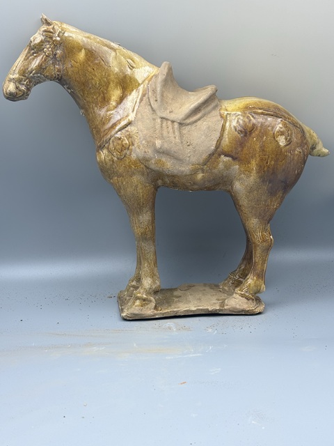 古玩陶瓷唐三彩馬真品鑒賞圖