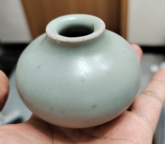 古玩陶瓷南宋龍泉水盂拍賣，當前價格1880元