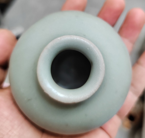 古玩陶瓷南宋龍泉水盂拍賣，當前價格1880元