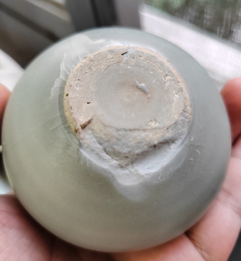 古玩陶瓷南宋龍泉水盂拍賣，當前價格1880元