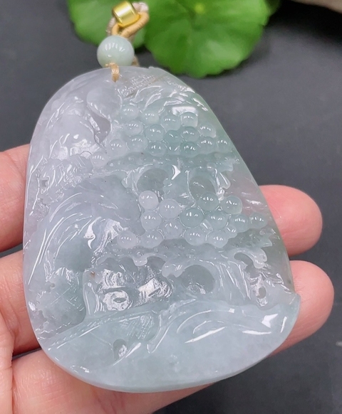古玩玉器天然翡翠山水牌(帶鑒定證書)拍賣，當(dāng)前價格1800元