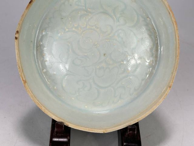 古玩陶瓷湖田窯影青釉鳳尾洗真品鑒賞圖