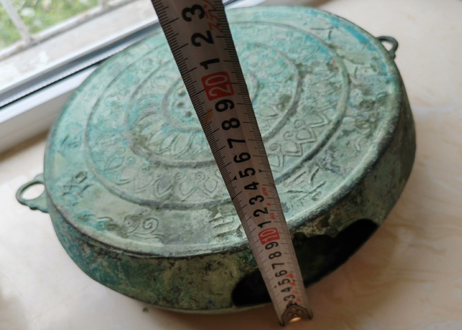 古玩銅器銅鼓真品鑒賞圖