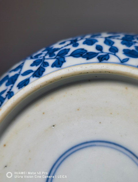 古玩陶瓷青花盤真品鑒賞圖