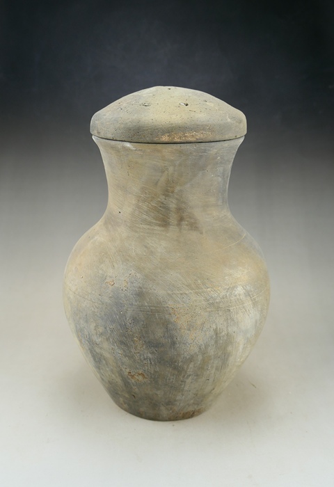 古玩陶瓷漢.灰陶漢壺(館藏級)拍賣,當前價格229元